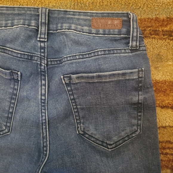 Distressed Hem Denim Jeans - Picture 7 of 8